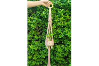 Online Textile Afterschool - Macrame Plant Hanger